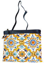 Carica l'immagine nel visualizzatore di Gallery, POCHETTE IN CANVAS E PELLE