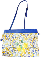 Carica l'immagine nel visualizzatore di Gallery, POCHETTE IN CANVAS E PELLE