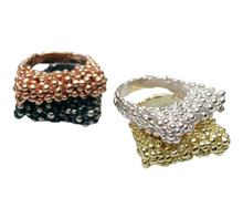 Carica l'immagine nel visualizzatore di Gallery, Anello barretta fina goccioline