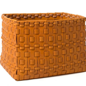 leather basket 
