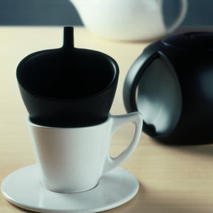 olong tea cup and plate