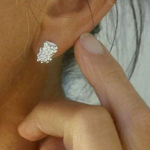 silver earrings