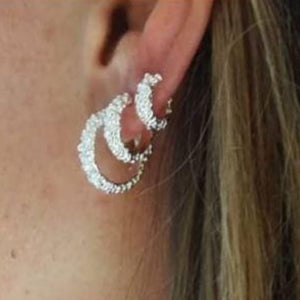 silver earrings